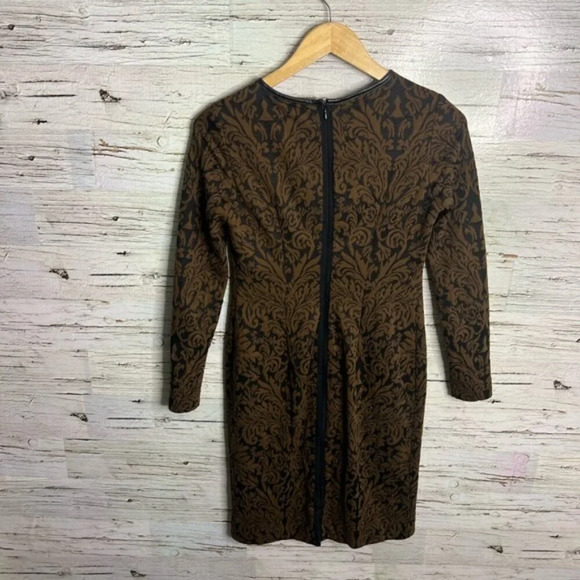 Vince Camuto brown black long sleeve dress size 2 sweater - Picture 7 of 7